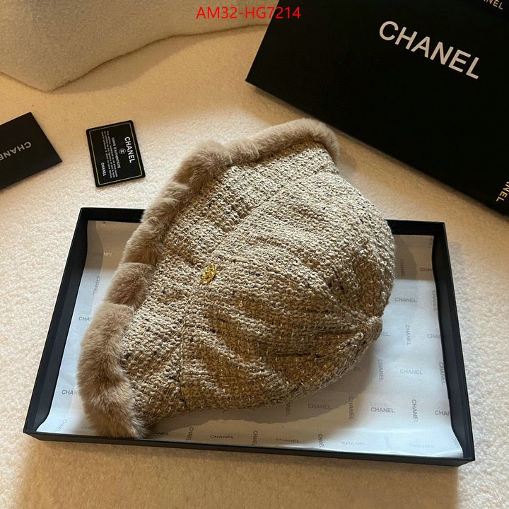 Cap (Hat)-Chanel where could you find a great quality designer ID: HG7214 $: 32USD