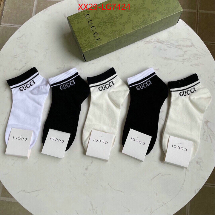 Sock-Gucci best wholesale replica ID: LG7424 $: 29USD