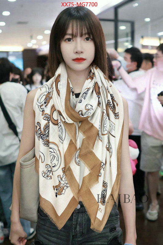 Scarf-Chanel wholesale sale ID: MG7700 $: 75USD