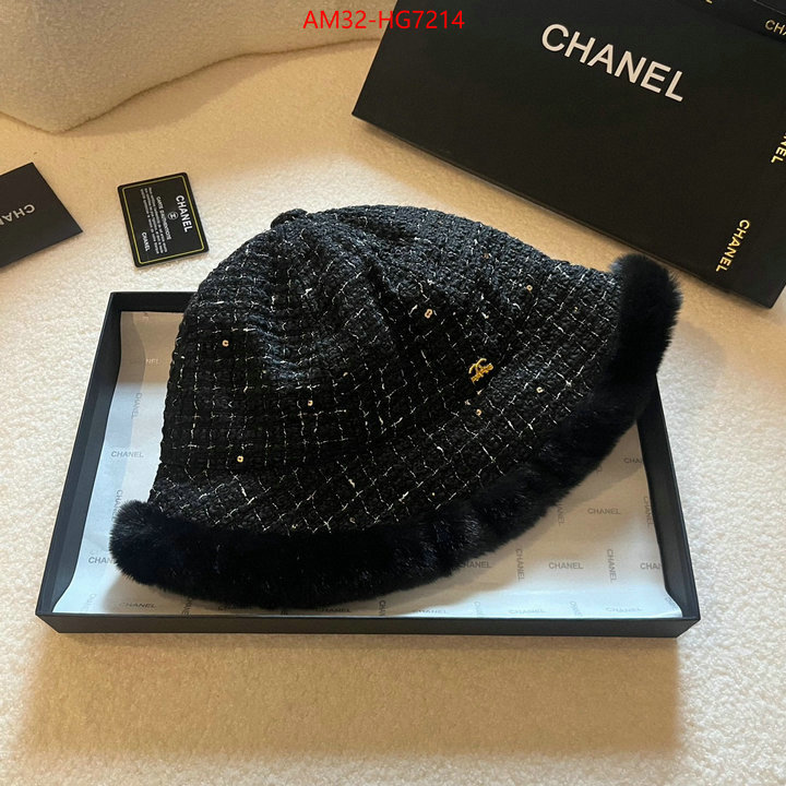 Cap (Hat)-Chanel where could you find a great quality designer ID: HG7214 $: 32USD