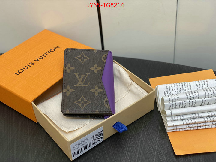 LV Bags(TOP)-Wallet shop designer ID: TG8214 $: 65USD