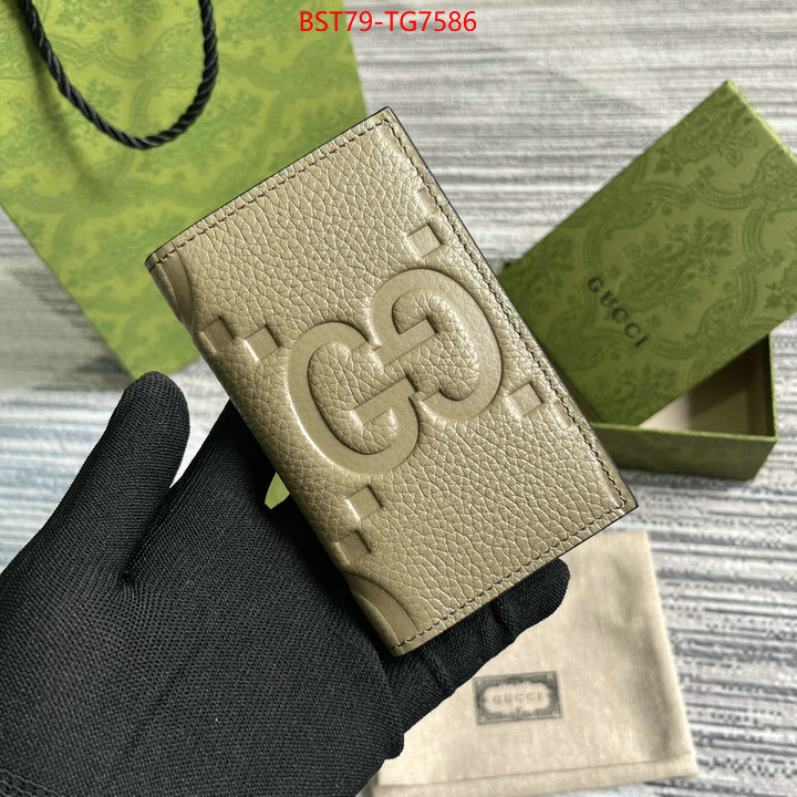 Gucci Bags(TOP)-Wallet- wholesale imitation designer replicas ID: TG7586 $: 79USD,