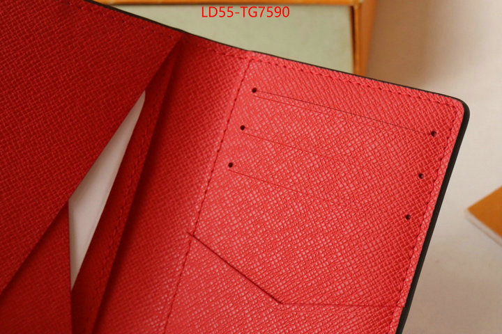 LV Bags(TOP)-Wallet aaaaa+ quality replica ID: TG7590 $: 55USD,