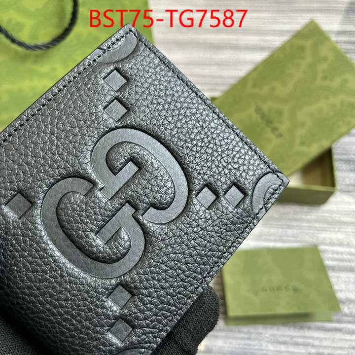Gucci Bags(TOP)-Wallet- 1:1 clone ID: TG7587 $: 75USD,