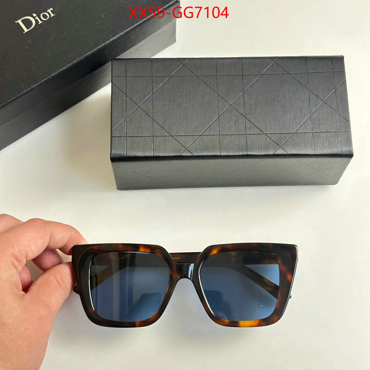 Glasses-Dior 2023 replica wholesale cheap sales online ID: GG7104 $: 59USD