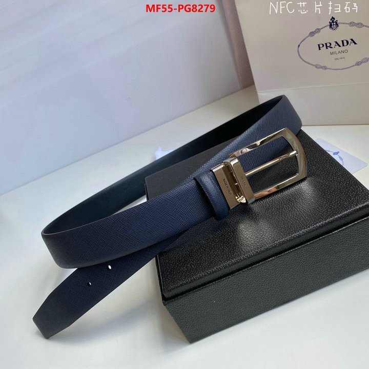 Belts-Prada outlet 1:1 replica ID: PG8279 $: 55USD