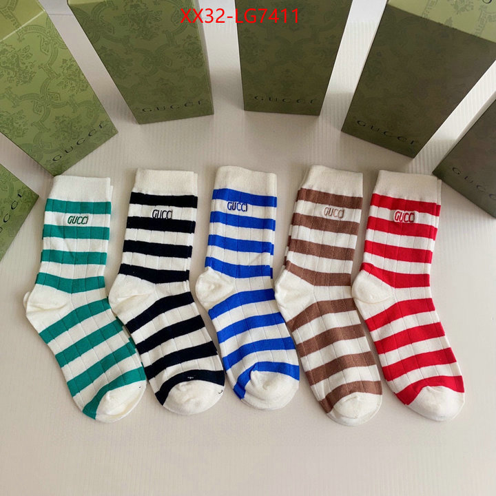 Sock-Gucci from china 2023 ID: LG7411 $: 32USD