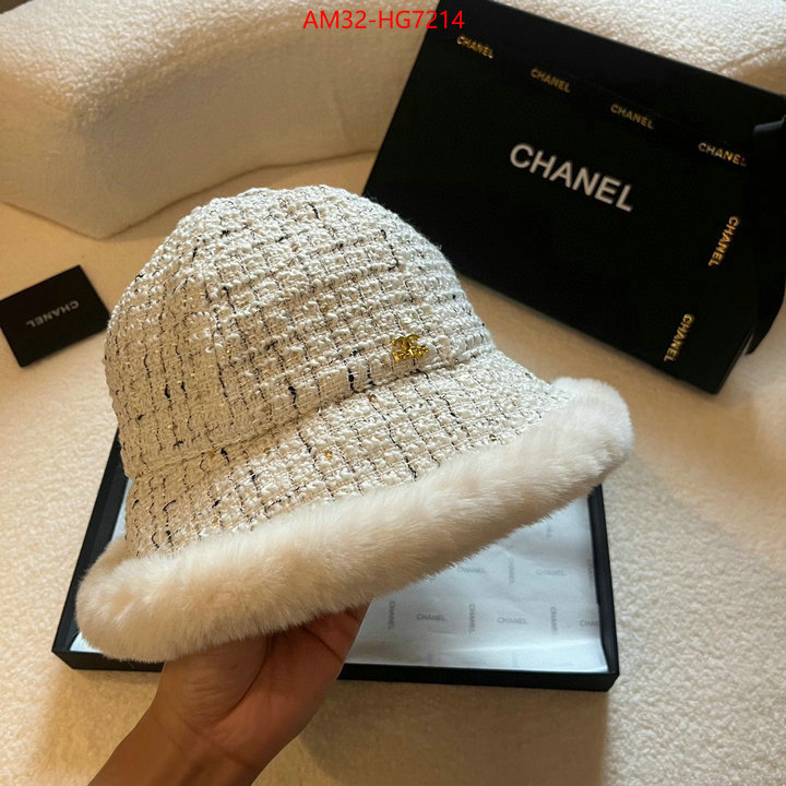 Cap (Hat)-Chanel where could you find a great quality designer ID: HG7214 $: 32USD