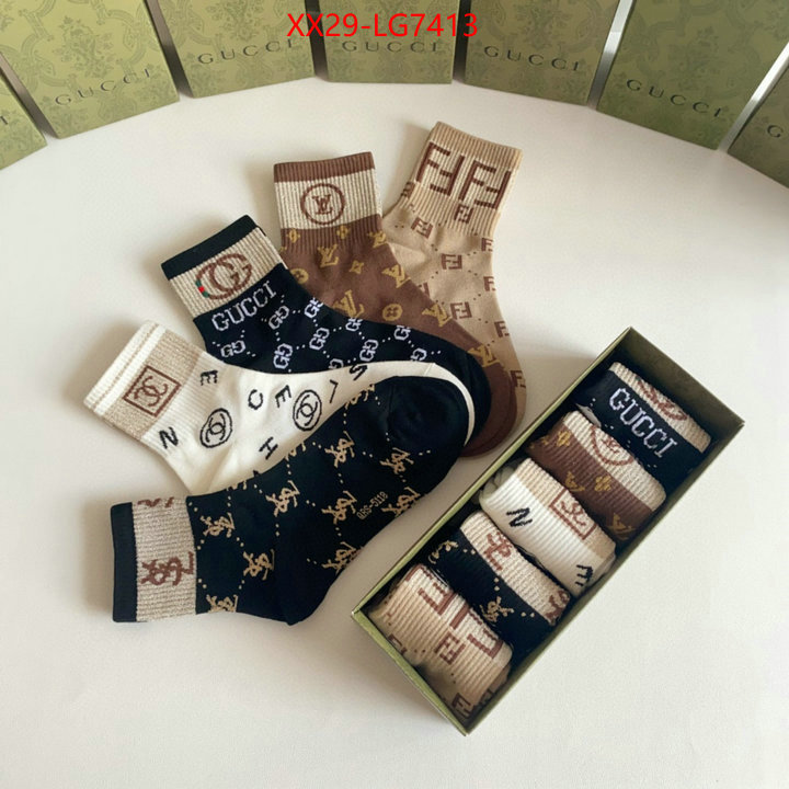 Sock-Gucci best ID: LG7413 $: 29USD