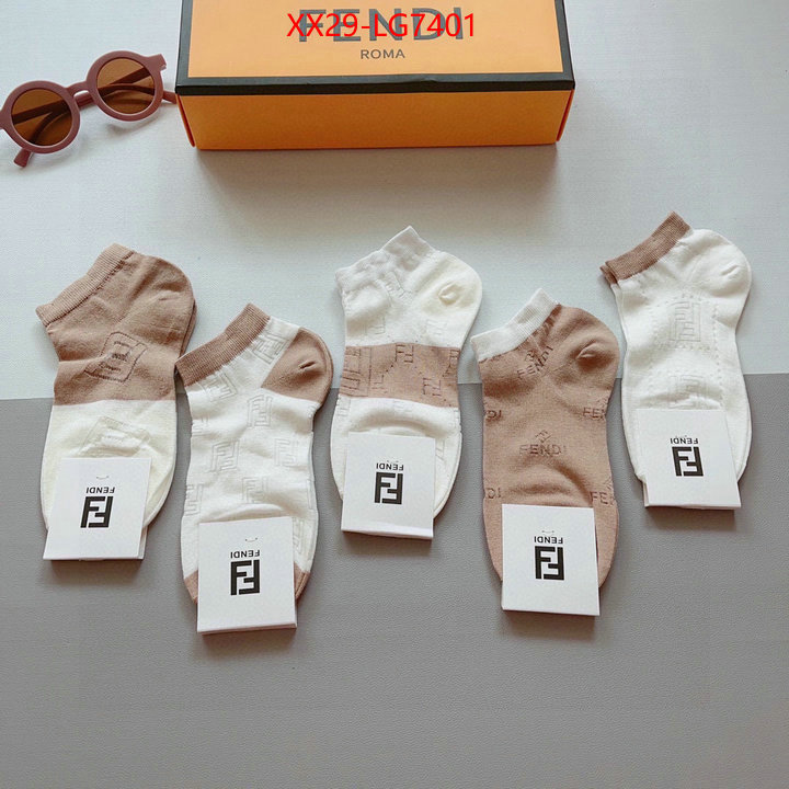 Sock-Fendi aaaaa+ class replica ID: LG7401 $: 29USD