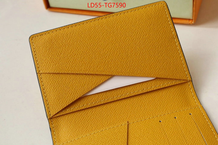 LV Bags(TOP)-Wallet aaaaa+ quality replica ID: TG7590 $: 55USD,