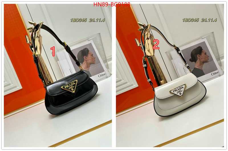 Prada Bags (4A)-Diagonal- what ID: BG9188 $: 89USD,