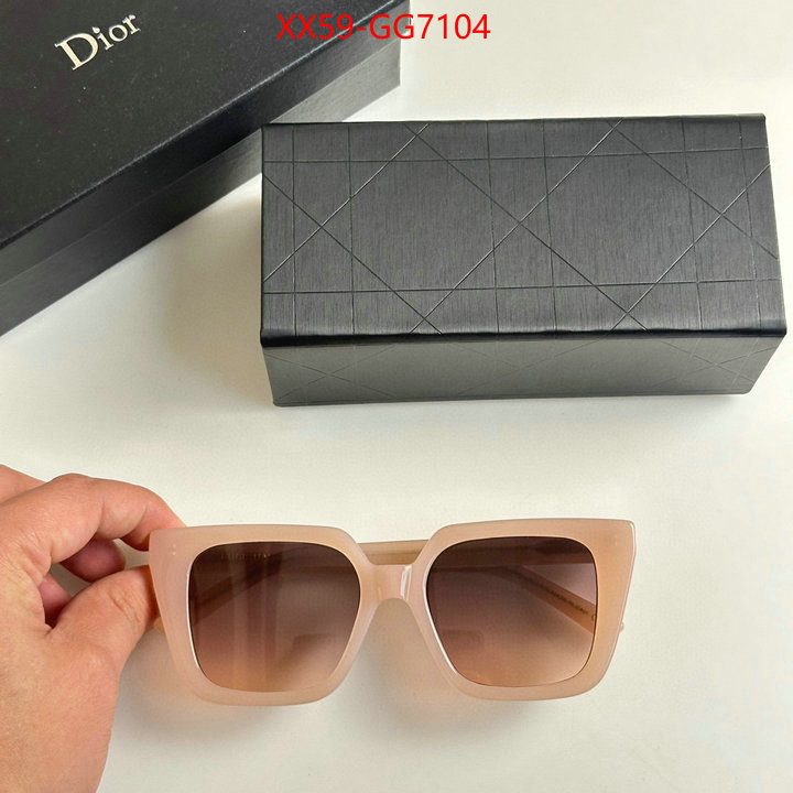 Glasses-Dior 2023 replica wholesale cheap sales online ID: GG7104 $: 59USD