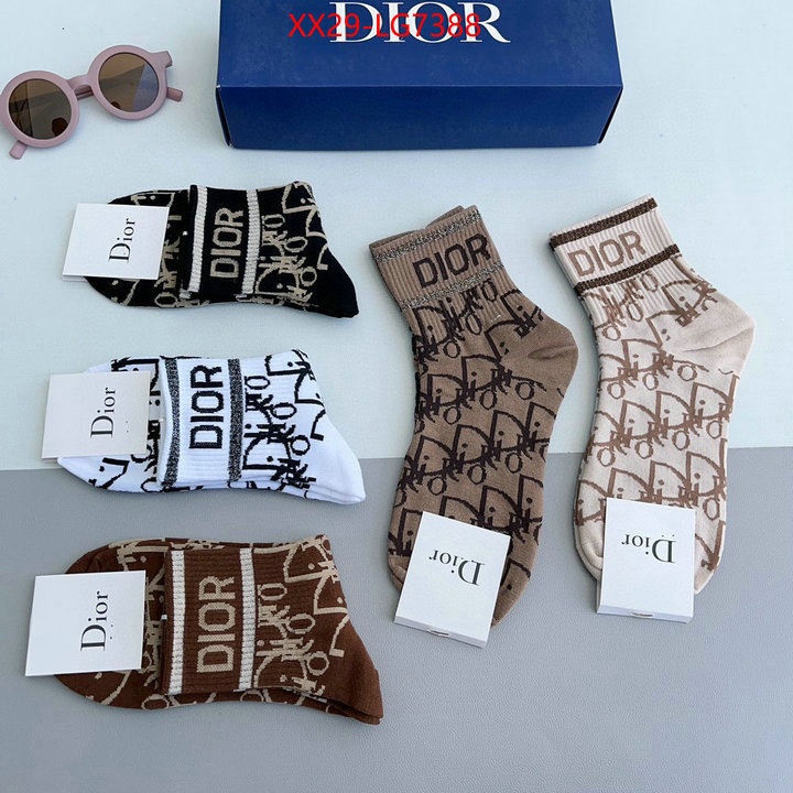 Sock-Dior best luxury replica ID: LG7388 $: 29USD