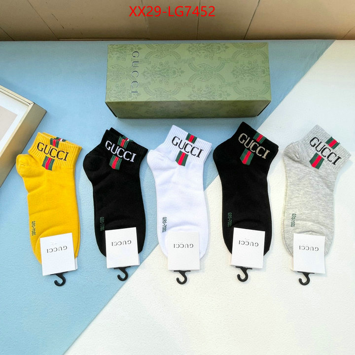 Sock-Gucci luxury cheap ID: LG7452 $: 29USD