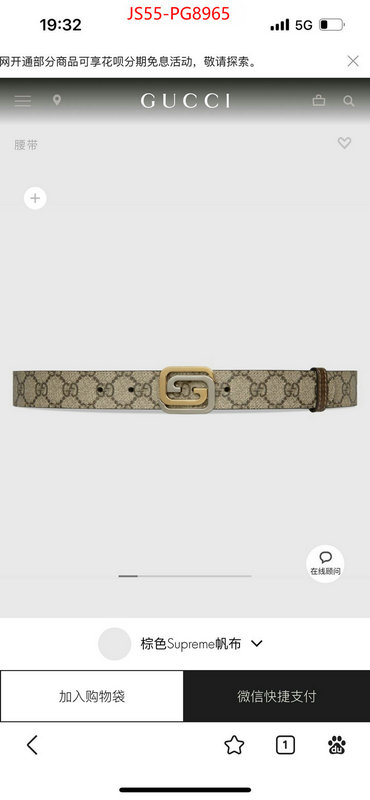 Belts-Gucci counter quality ID: PG8965 $: 55USD