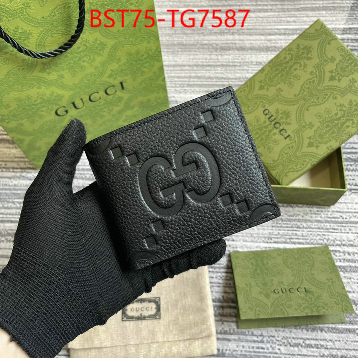 Gucci Bags(TOP)-Wallet- 1:1 clone ID: TG7587 $: 75USD,