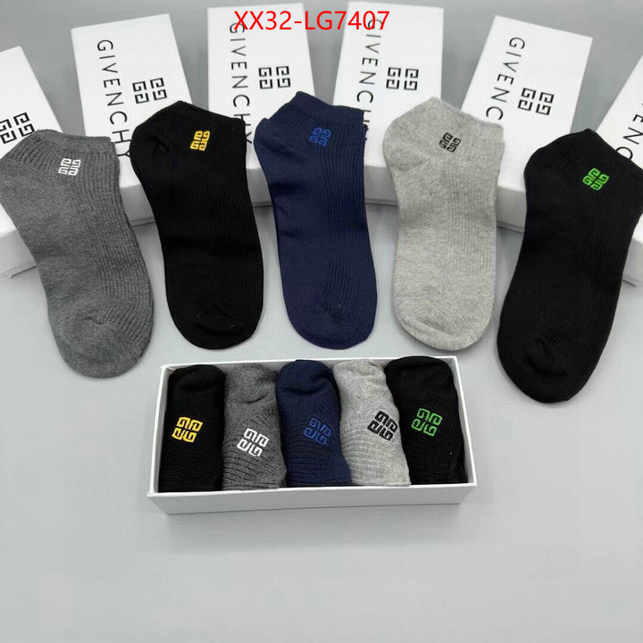 Sock-Givenchy how to buy replica shop ID: LG7407 $: 32USD
