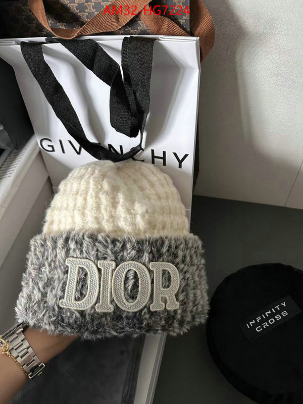 Cap (Hat)-Dior replcia cheap from china ID: HG7224 $: 32USD