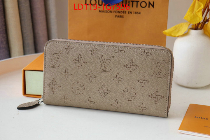 LV Bags(TOP)-Wallet replica 2023 perfect luxury ID: TG7596 $: 119USD,