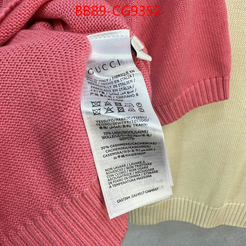 Clothing-Gucci from china ID: CG9352 $: 89USD