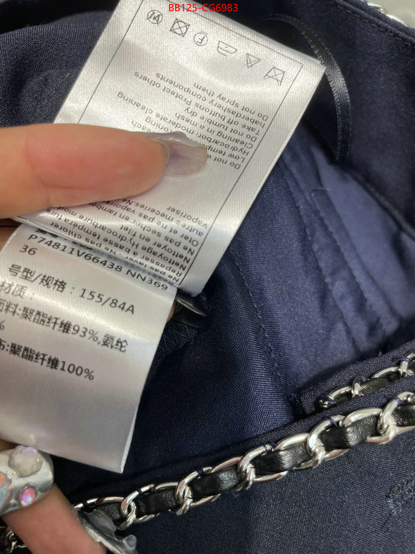Clothing-Chanel buy high quality cheap hot replica ID: CG6983 $: 125USD