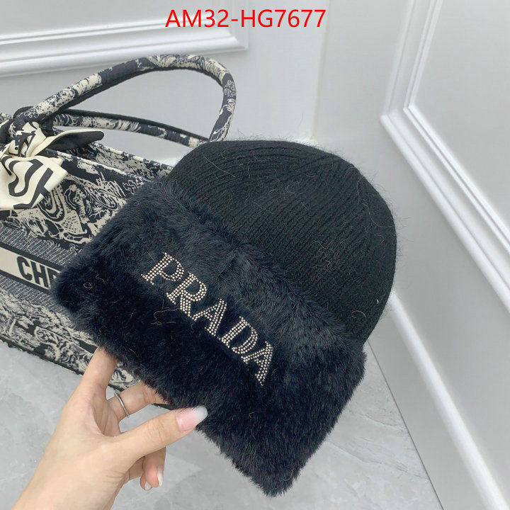 Cap (Hat)-Prada shop cheap high quality 1:1 replica ID: HG7677 $: 32USD