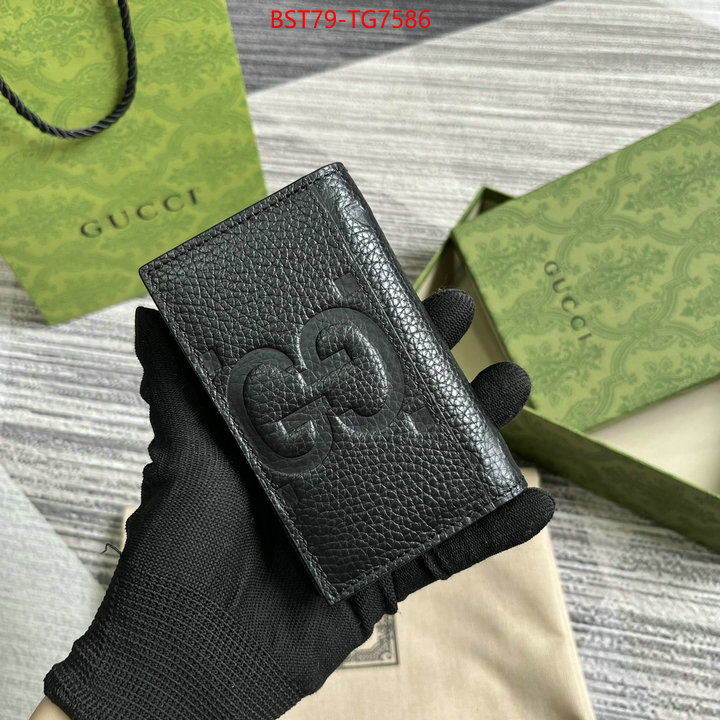 Gucci Bags(TOP)-Wallet- wholesale imitation designer replicas ID: TG7586 $: 79USD,