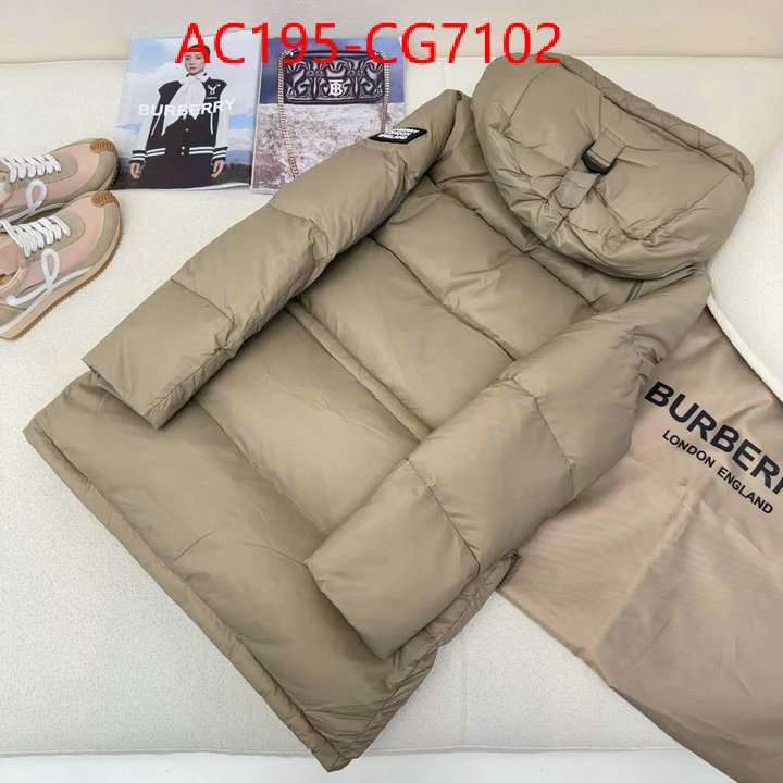 Down jacket Men-Burberry practical and versatile replica designer ID: CG7102 $: 195USD