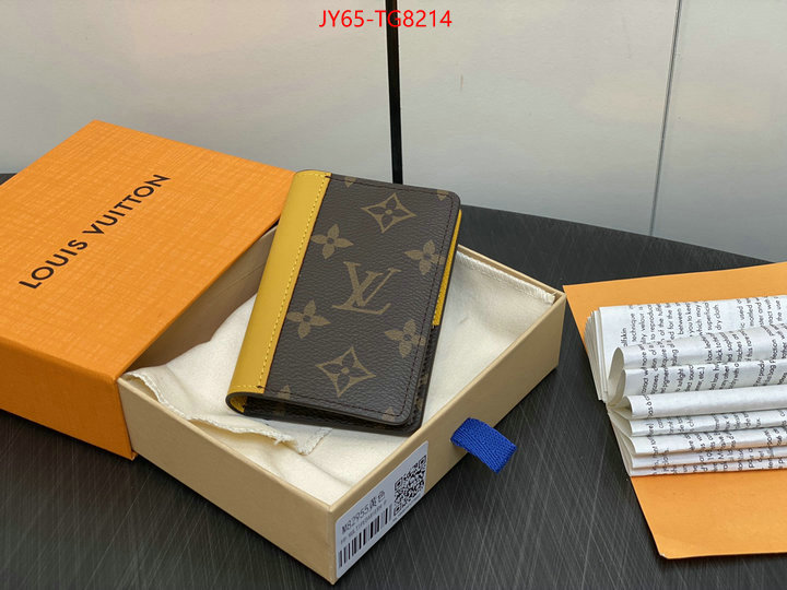 LV Bags(TOP)-Wallet shop designer ID: TG8214 $: 65USD