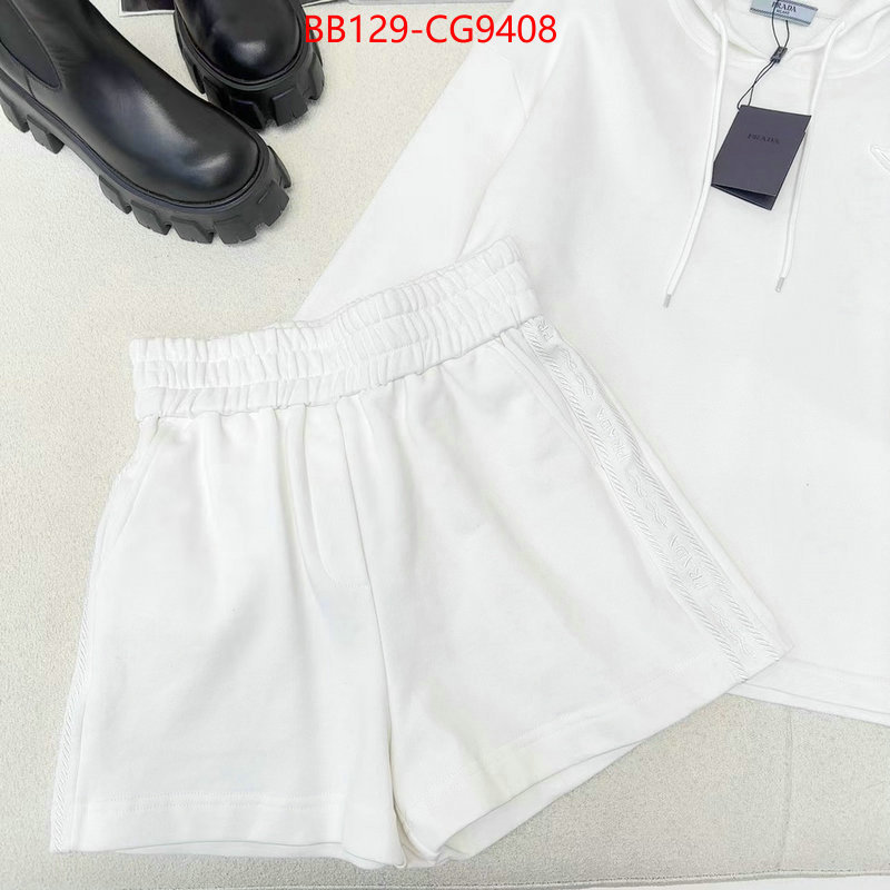 Clothing-Prada highest quality replica ID: CG9408 $: 129USD