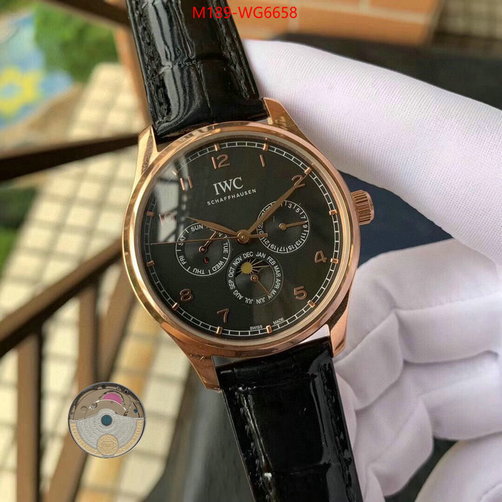 Watch(TOP)-IWC perfect quality designer replica ID: WG6658 $: 189USD