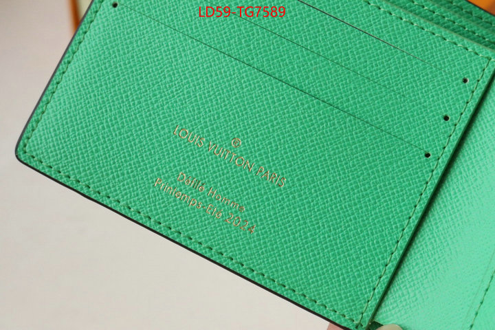 LV Bags(TOP)-Wallet replica how can you ID: TG7589 $: 59USD,