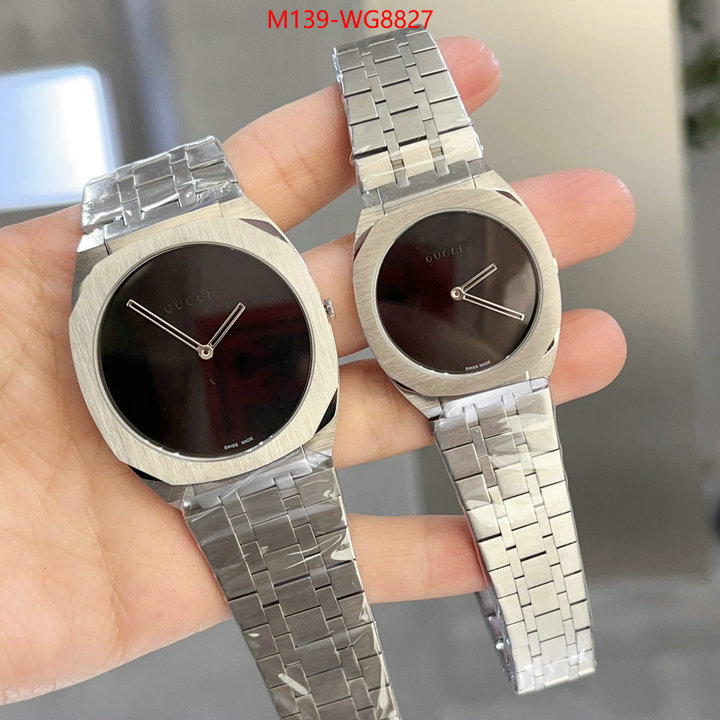 Watch(4A)-Gucci buy high-quality fake ID: WG8827 $: 139USD