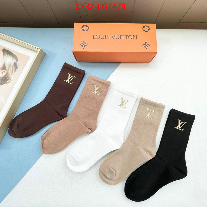 Sock-LV 7 star quality designer replica ID: LG7479 $: 32USD