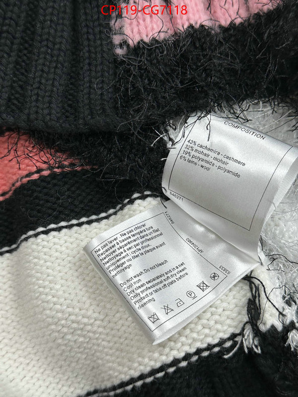 Clothing-Chanel best replica quality ID: CG7118 $: 119USD