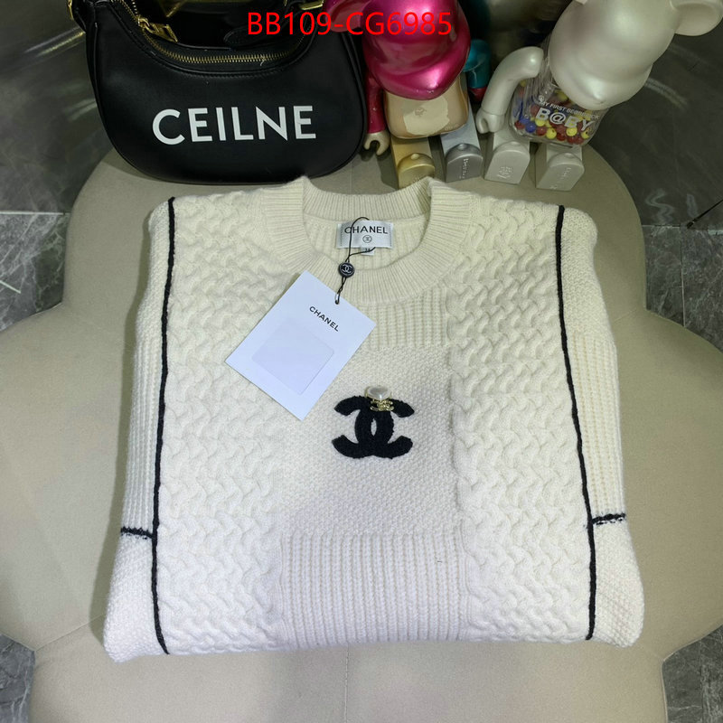 Clothing-Chanel fake cheap best online ID: CG6985 $: 109USD