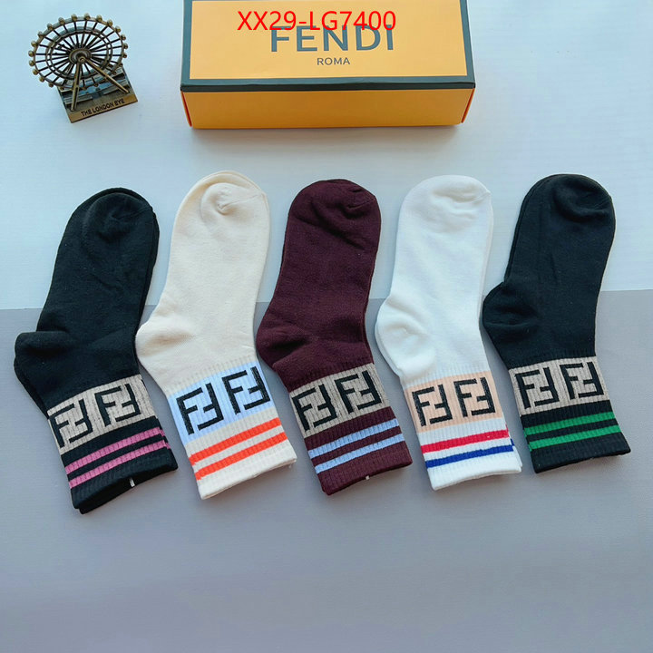 Sock-Fendi what is top quality replica ID: LG7400 $: 29USD