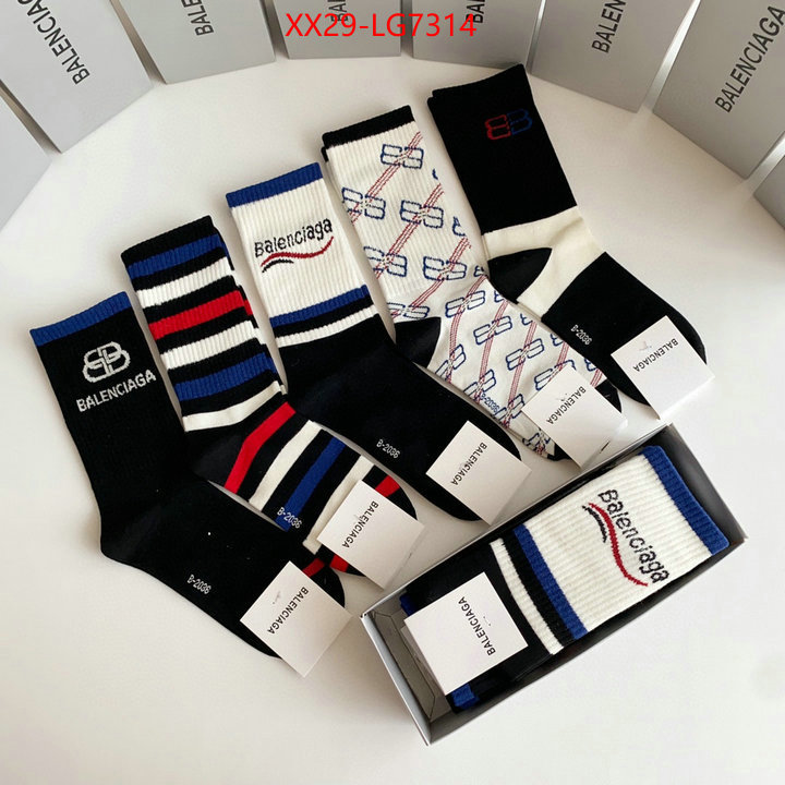 Sock-Balenciaga fake ID: LG7314 $: 29USD