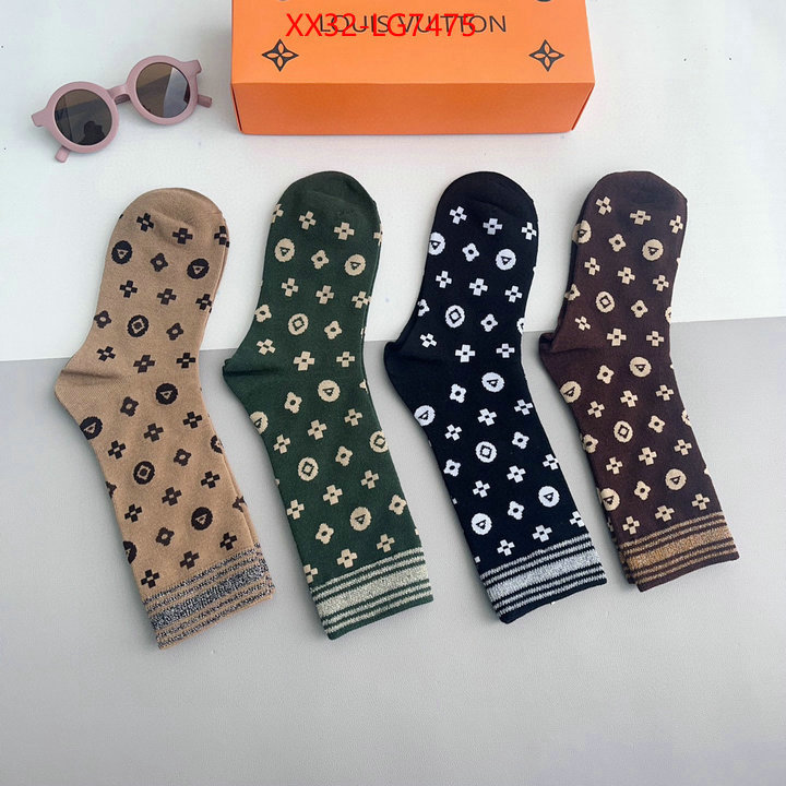 Sock-LV fake designer ID: LG7475 $: 32USD