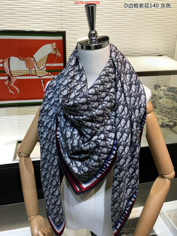 Scarf-Dior the highest quality fake ID: MG7726 $: 79USD