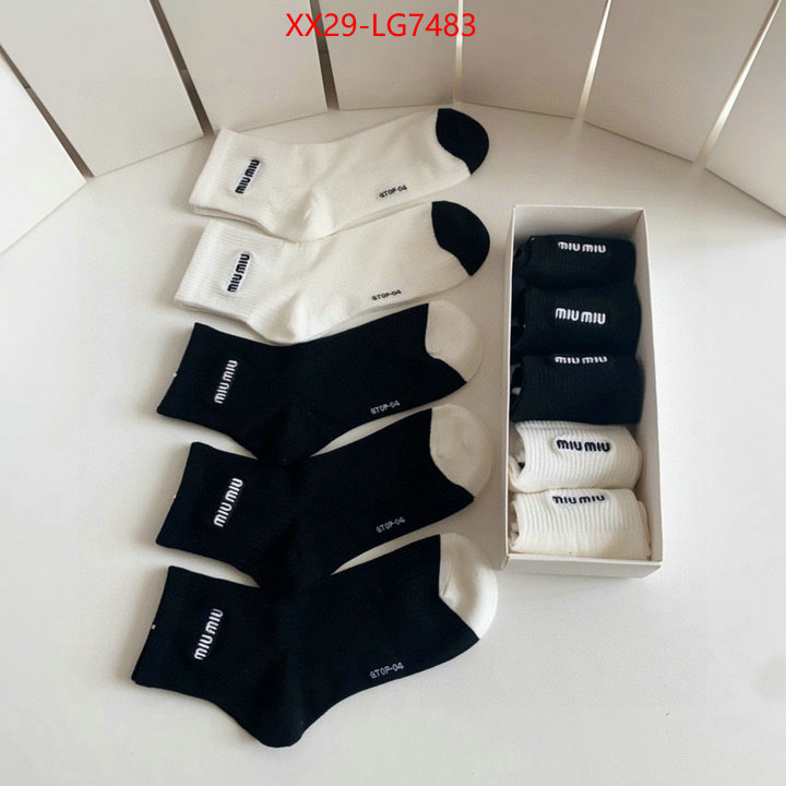 Sock-Miu Miu what's the best place to buy replica ID: LG7483 $: 29USD