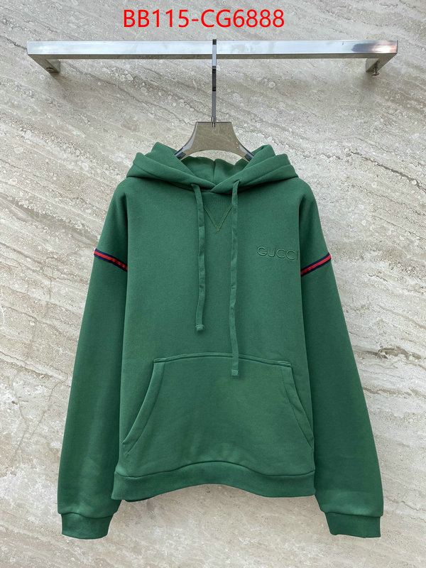 Clothing-Gucci designer replica ID: CG6888 $: 115USD