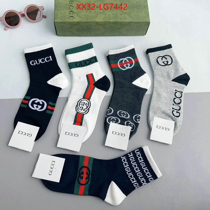 Sock-Gucci high quality aaaaa replica ID: LG7442 $: 32USD