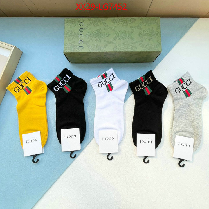 Sock-Gucci luxury cheap ID: LG7452 $: 29USD