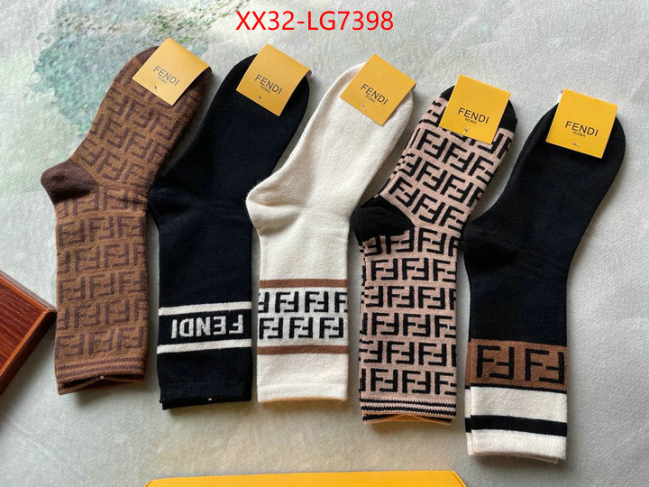 Sock-Fendi where could you find a great quality designer ID: LG7398 $: 32USD