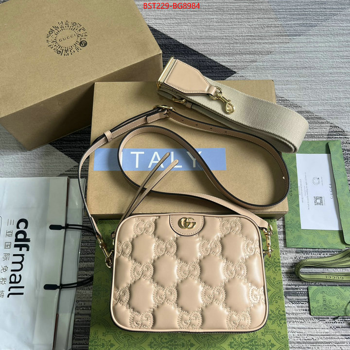 Gucci Bags(TOP)-Diagonal- top perfect fake ID: BG8984 $: 229USD,