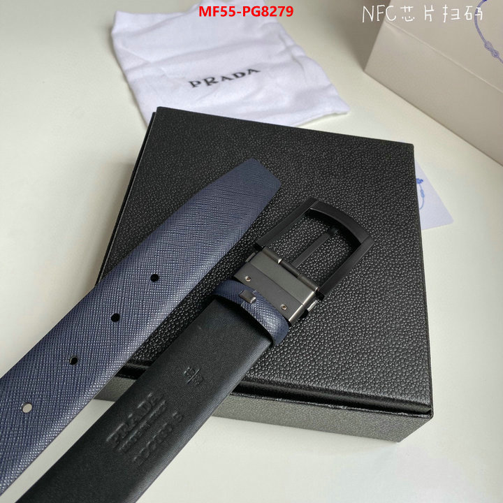 Belts-Prada outlet 1:1 replica ID: PG8279 $: 55USD