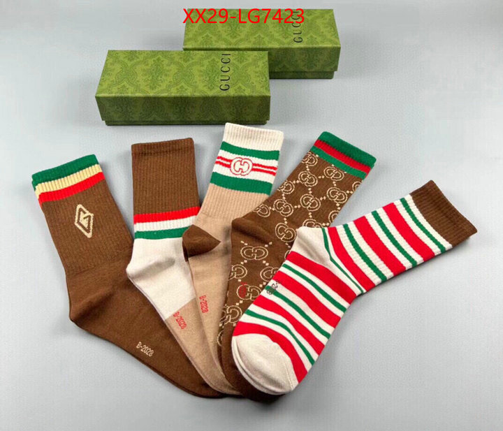 Sock-Gucci replica wholesale ID: LG7423 $: 29USD