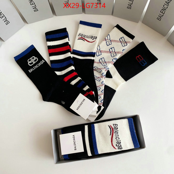 Sock-Balenciaga fake ID: LG7314 $: 29USD